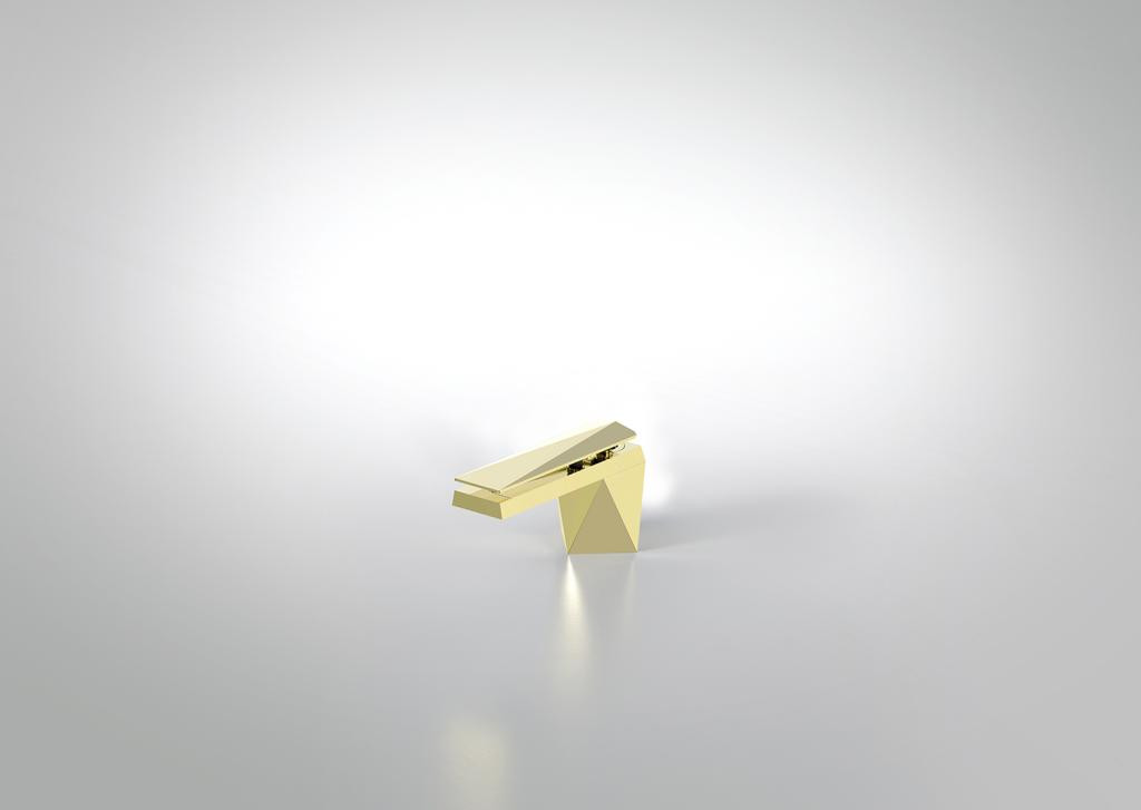Смеситель для раковины золото Bravat F118102G-ENG