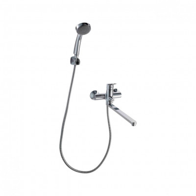 Смеситель для ванны с ручным душем хром Bravat F64898C-LB