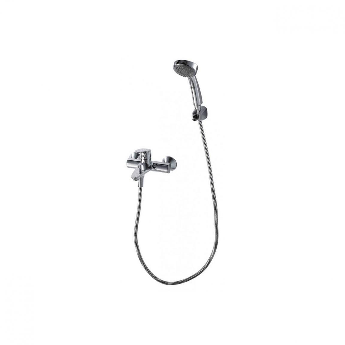 Смеситель для ванны с ручным душем хром Bravat F64898C-B