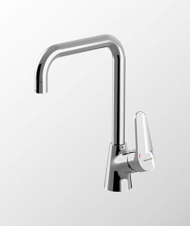 Смеситель для кухни хром Bravat F7111147C-1
