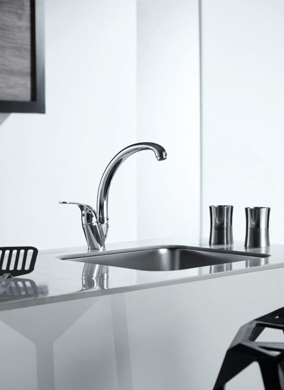 Смеситель для кухни хром Bravat F7135188CP-1-RUS