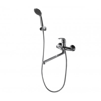 Смеситель для ванны с ручным душем хром Bravat F6135188CP-LB-RUS