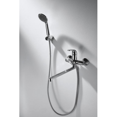 Смеситель для ванны с ручным душем хром Bravat F6135188CP-LB-RUS