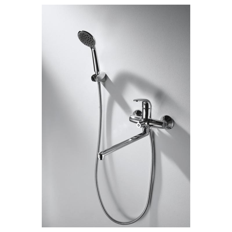 Смеситель для ванны с ручным душем хром Bravat F6135188CP-LB-RUS