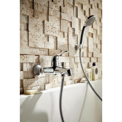 Смеситель для ванны с ручным душем хром Bravat F6135188CP-B-RUS