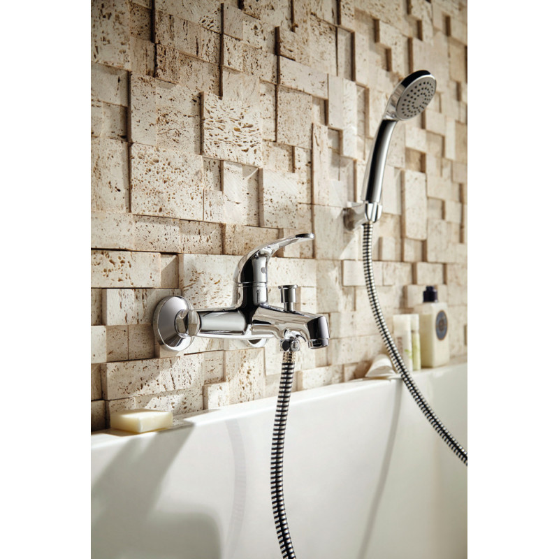 Смеситель для ванны с ручным душем хром Bravat F6135188CP-B-RUS