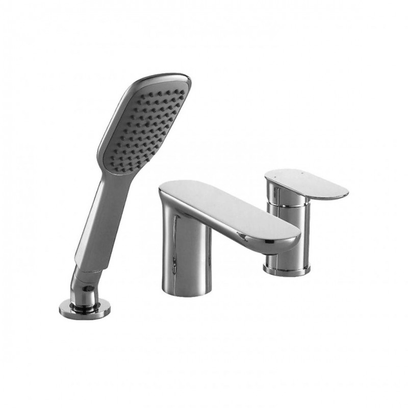 Смеситель на борт ванны хром Bravat F565104C-2-ENG