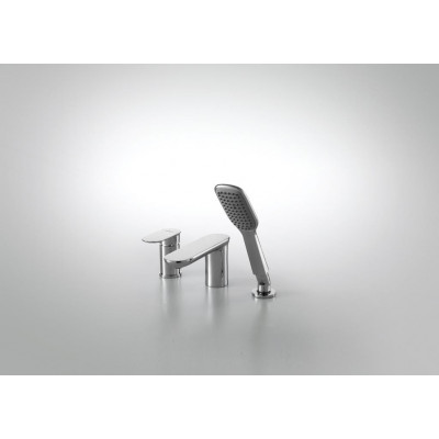 Смеситель на борт ванны хром Bravat F565104C-2-ENG