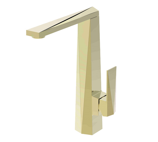 Смеситель для кухни золото Bravat F776110G-2