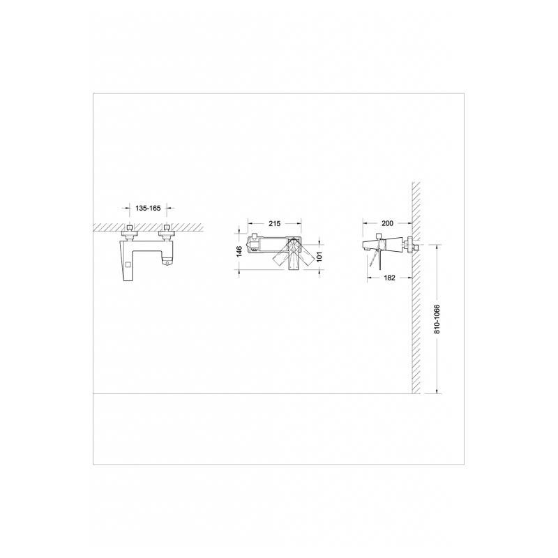 Смеситель для ванны золото Bravat F676110G-01