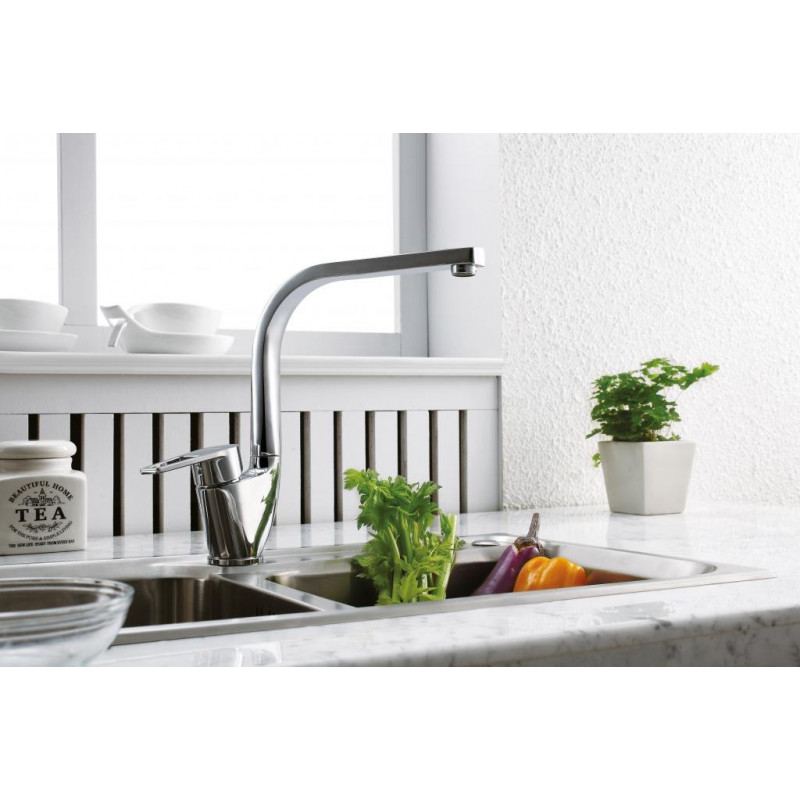 Смеситель для кухни хром Bravat F75299C-2