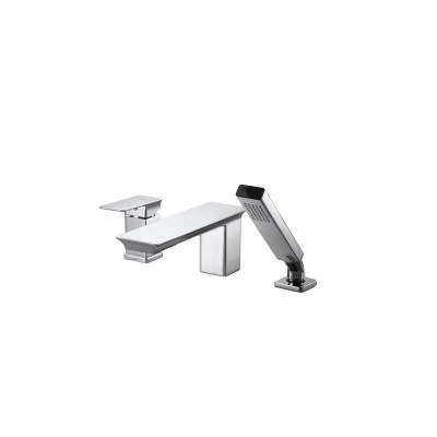 Смеситель на борт ванны хром Bravat F556101C-2-ENG
