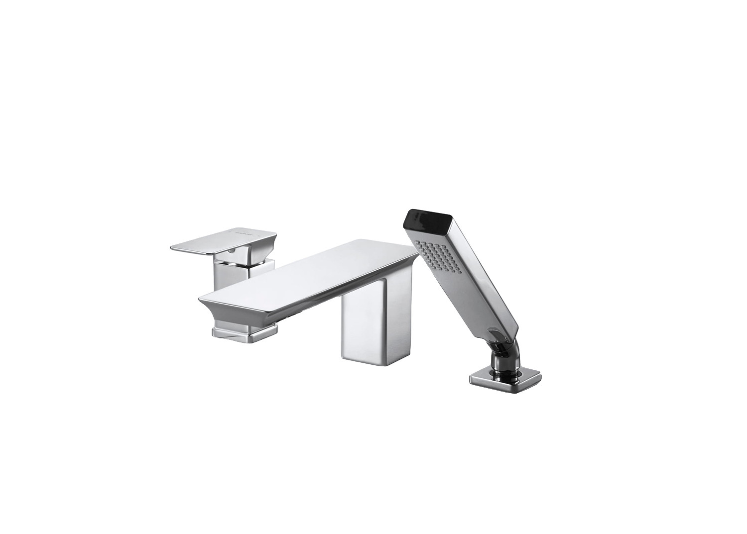 Смеситель на борт ванны хром Bravat F556101C-2-ENG