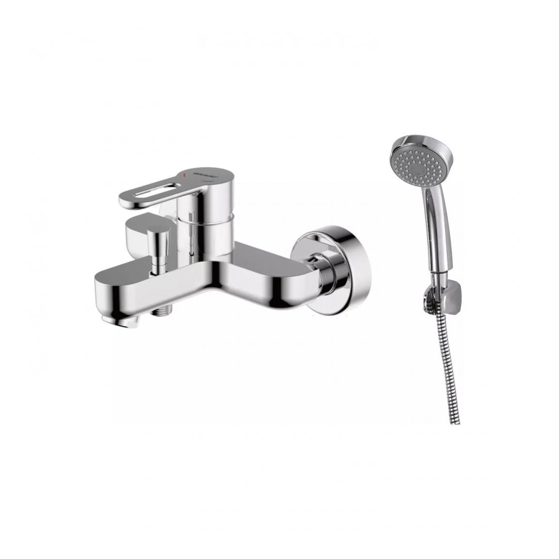 Смеситель для ванны с ручным душем хром Bravat F637163C-B