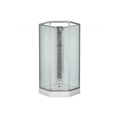 Душевая кабина 90х90х215см хром Bravat BC090.6100A