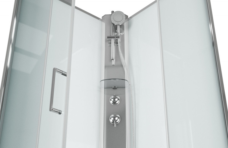 Душевая кабина 90х90х215см хром Bravat BC090.6100A
