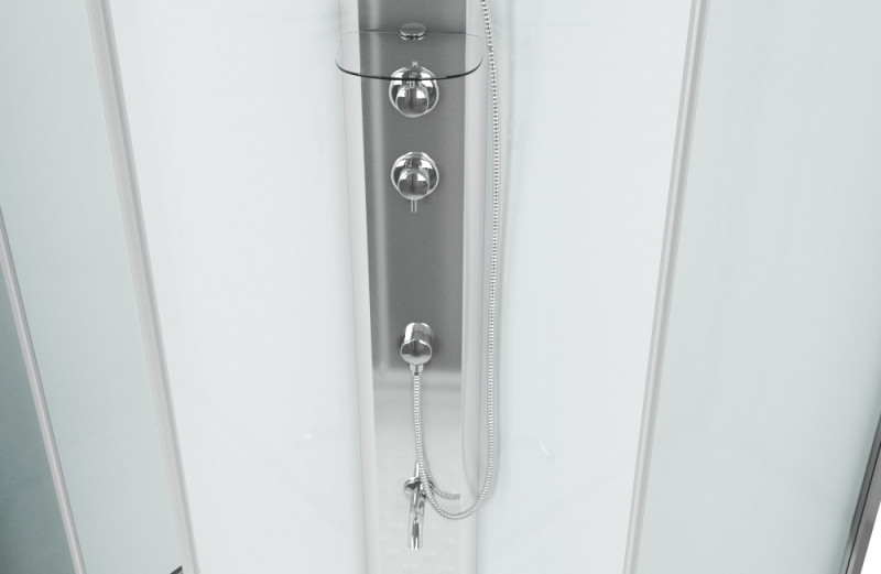 Душевая кабина 90х90х215см хром Bravat BC090.6100A