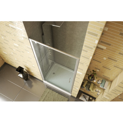 Душевая дверь хром 100x200см Bravat BD100.4111A