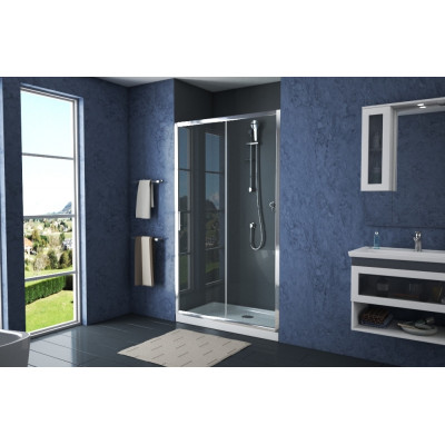 Душевая дверь хром 120x200см Bravat BD120.4100A