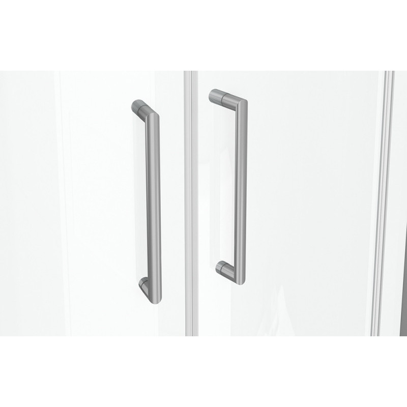 Душевой уголок без поддона хром 90х90x200см Bravat BS090.1201A