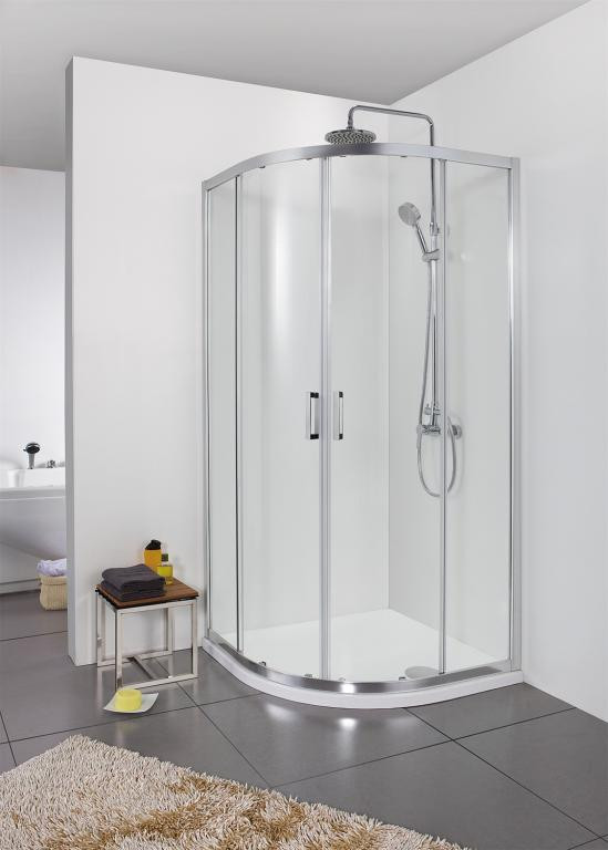 Душевой уголок без поддона хром 90х90x200см Bravat BS090.1201A