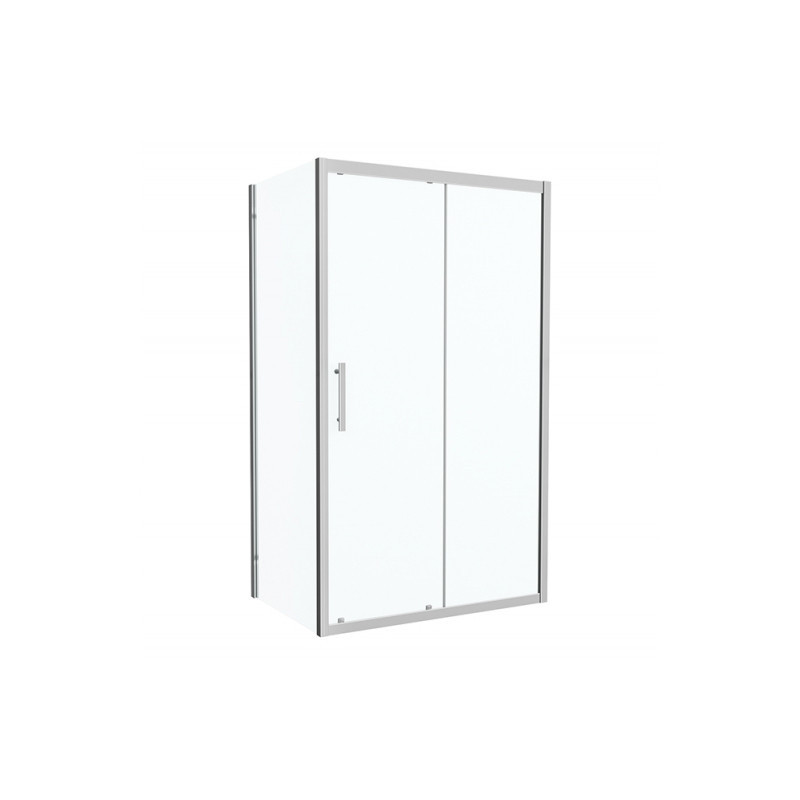 Душевой уголок без поддона хром 120х80x200см Bravat BS120.3103S