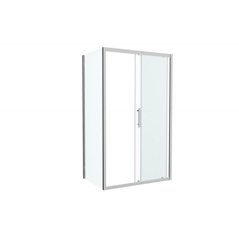 Душевой уголок без поддона хром 120х80x200см Bravat BS120.3103S