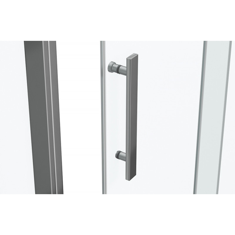 Душевой уголок без поддона хром 120х80x200см Bravat BS120.3103S