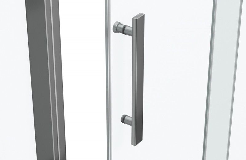 Душевой уголок без поддона хром 120х80x200см Bravat BS120.3103S