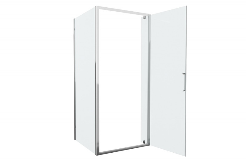 Душевой уголок без поддона хром 90х90x200см Bravat BS090.2110A