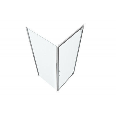 Душевой уголок без поддона хром 90х90x200см Bravat BS090.2110A