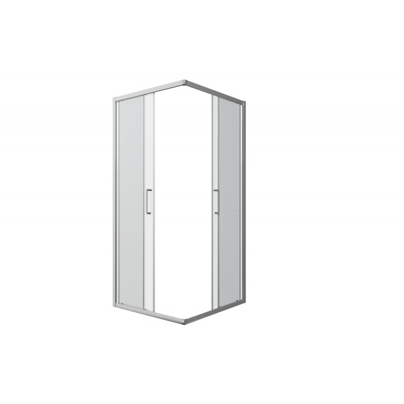 Душевой уголок без поддона хром 90х90x200см Bravat BS090.2200A