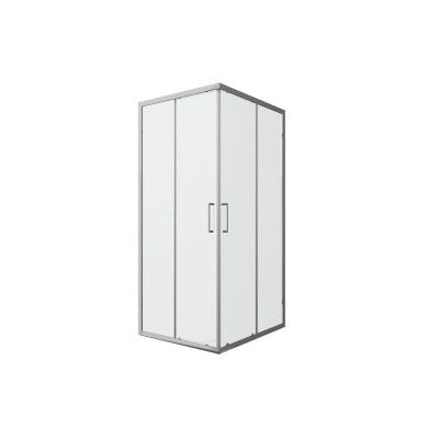 Душевой уголок без поддона хром 90х90x200см Bravat BS090.2202A