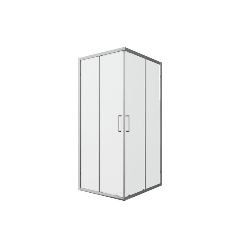 Душевой уголок без поддона хром 90х90x200см Bravat BS090.2202A