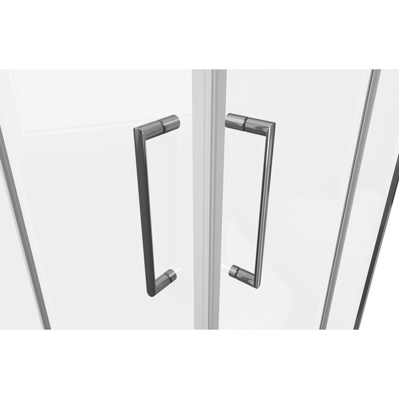 Душевой уголок без поддона хром 90х90x200см Bravat BS090.2202A