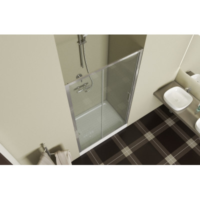 Душевая дверь хром 120x200см Bravat BD120.4101A