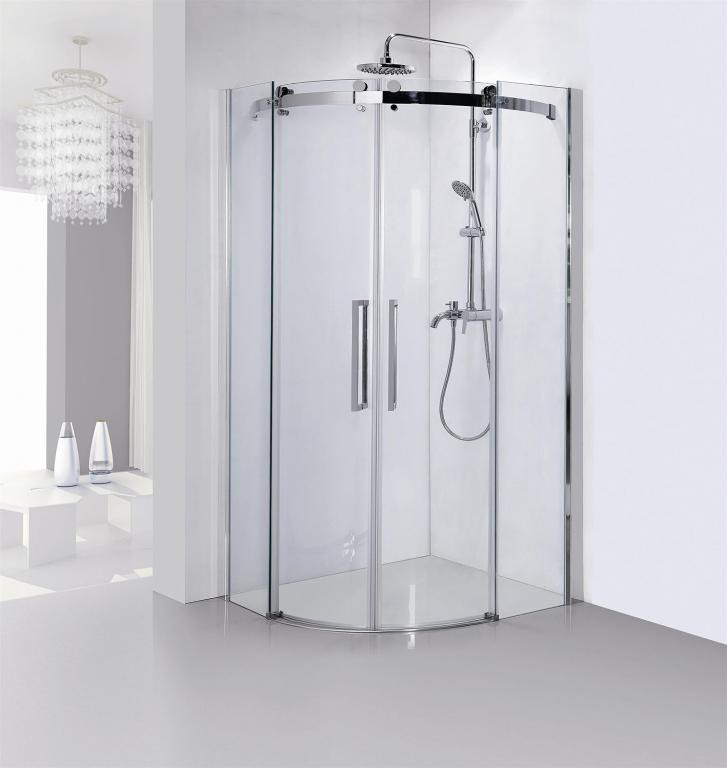 Душевой уголок без поддона хром 90х90x200см Bravat BS090.1202S