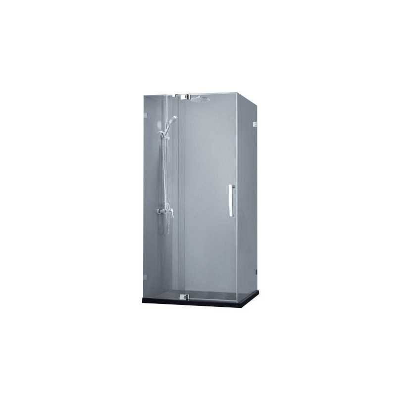Душевой уголок без поддона хром 120х80x200см Bravat BS120.3111A