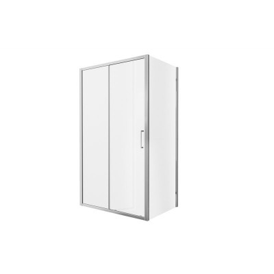 Душевой уголок без поддона хром 120х80x200см Bravat BS120.3101A