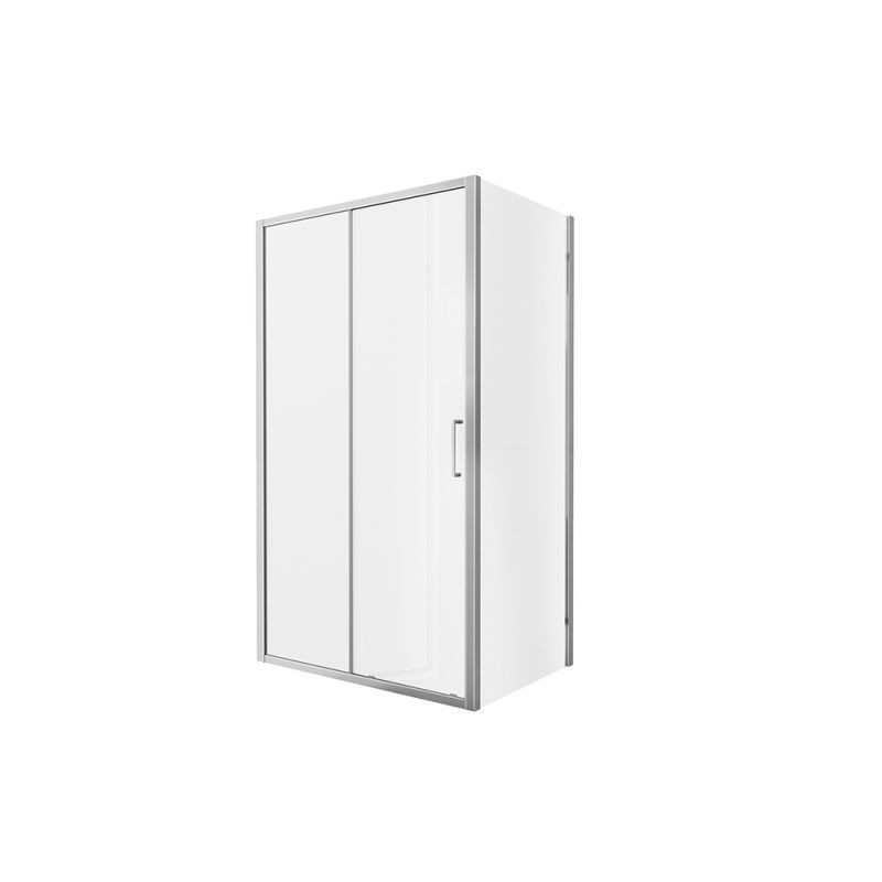 Душевой уголок без поддона хром 120х80x200см Bravat BS120.3101A
