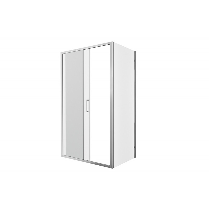 Душевой уголок без поддона хром 120х80x200см Bravat BS120.3101A