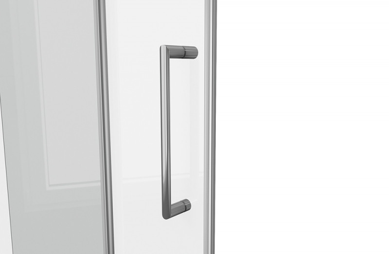 Душевой уголок без поддона хром 120х80x200см Bravat BS120.3101A