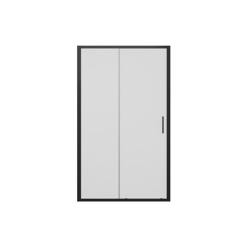 Душевая дверь черная 120x200см Bravat BD120.4101B