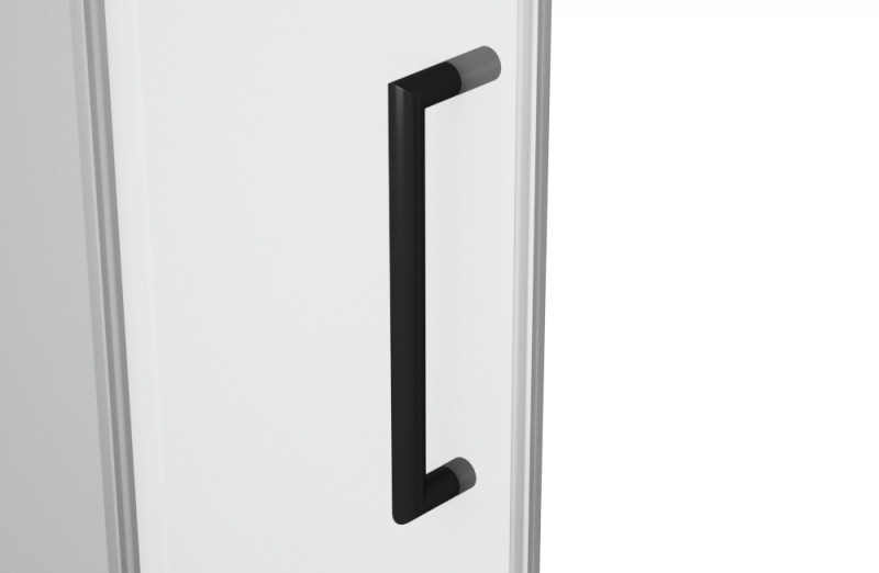 Душевая дверь черная 120x200см Bravat BD120.4101B