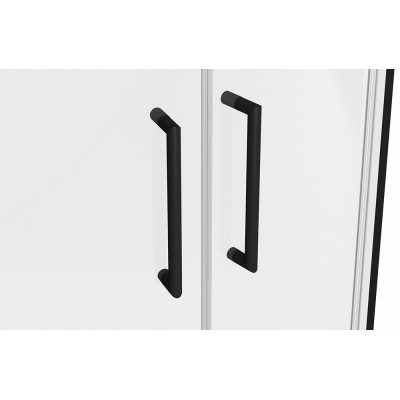 Душевой уголок без поддона черный 90х90x200см Bravat BS090.1201B