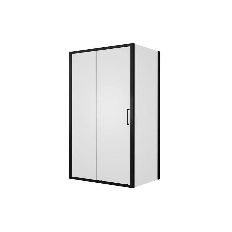 Душевой уголок без поддона черный 120х80x200см Bravat BS120.3101B