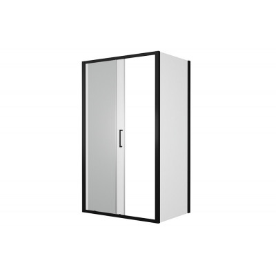 Душевой уголок без поддона черный 120х80x200см Bravat BS120.3101B