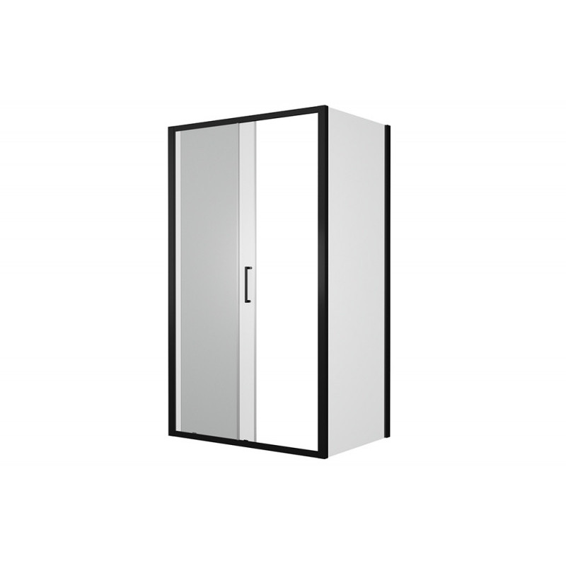 Душевой уголок без поддона черный 120х80x200см Bravat BS120.3101B