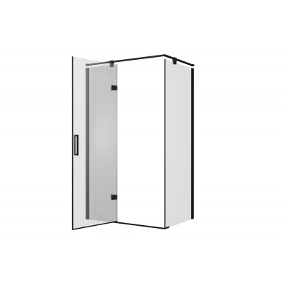Душевой уголок без поддона черный 120х80x200см Bravat BS120.3112AB