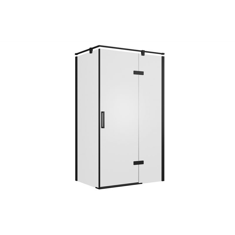 Душевой уголок без поддона черный 120х80x195см Bravat BS120.3113AB